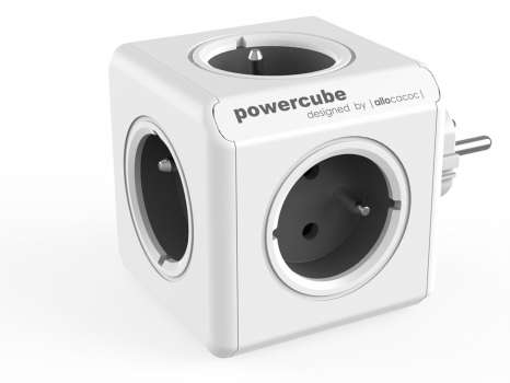 Rozbočovací zásuvka PowerCube Original - 5 zásuvek, šedá
