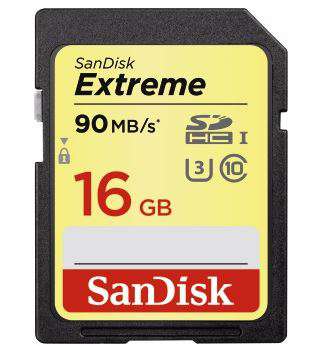 Paměťová karta SanDisk, SDHC Extreme UHS-I - 16 GB
