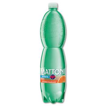 Ochucená minerální voda Mattoni - Červený pomeranč, 6 x 1,5 l, neperlivá