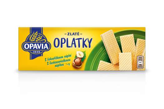 Oplatky Opavia Zlaté - lískooříškové, 146 g