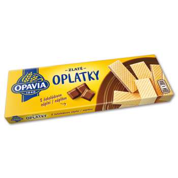 Oplatky Opavia Zlaté - čokoládové, 146 g