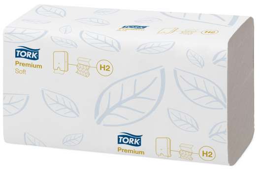 Skládané papírové ručníky Tork Xpress - H2, bílé, 2vrstvé, 21x150 ks