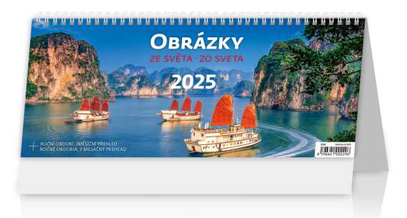 Stolní kalendář 2025 Obrázky ze světa