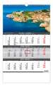 Tříměsíční nástěnný kalendář 2025 Pobřeží