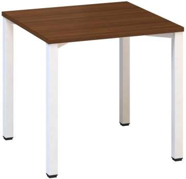 Psací stůl Alfa 200 - 80 x 80 cm, ořech/bílý