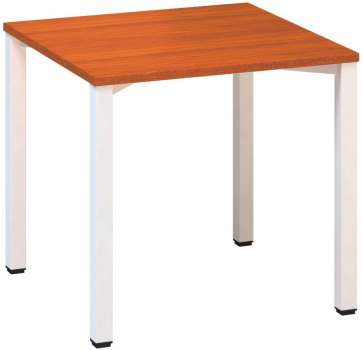 Psací stůl Alfa 200 - 80 x 80 cm, třešeň/bílý