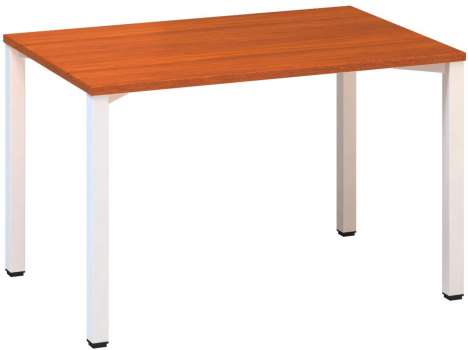 Psací stůl Alfa 200 - 120 x 80 cm, třešeň/bílý