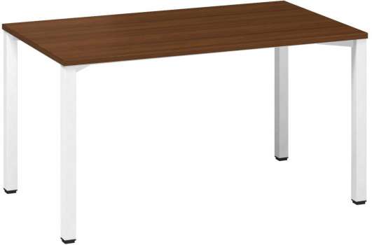 Psací stůl Alfa 200 - 140 x 80 cm, ořech/bílý
