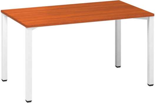 Psací stůl Alfa 200 - 140 x 80 cm, třešeň/bílý