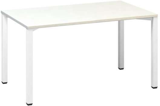 Psací stůl Alfa 200 - 140 x 80 cm, bílý/bílý