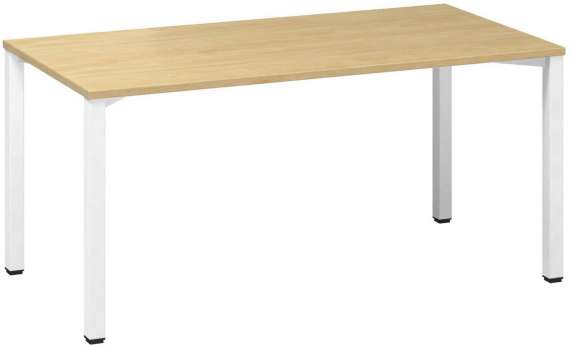 Psací stůl Alfa 200 - 160 x 80 cm, divoká hruška/bílý