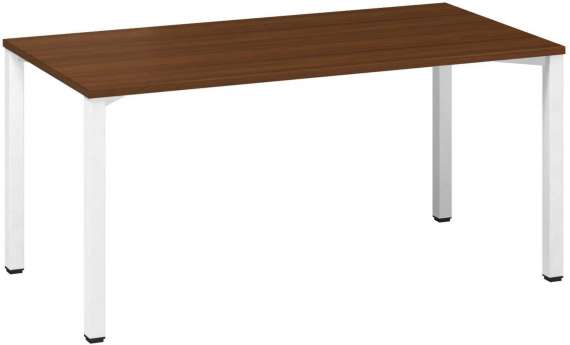 Psací stůl Alfa 200 - 160 x 80 cm, ořech/bílý