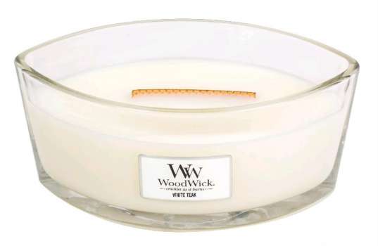 DÁREK: Luxusní svíčka Woodwick White Teak svíčka loď