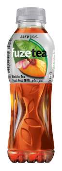 Ledový čaj Fuze Tea - černý s broskví, bez cukru, 12x 0,5 l