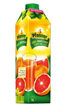 Džus Pfanner - růžový grapefruit, 1 l