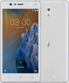 Nokia 3 Single SIM White Silver