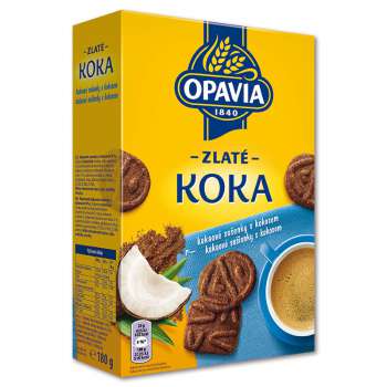 Sušenky Opavia Zlaté - Koka - 180 g