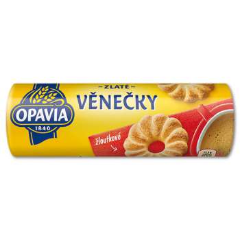 Sušenky Opavia Zlaté - Věnečky, žloutkové, 150 g