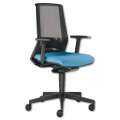 Kancelářská židle Look 270-AT - synchro, černá/modrá