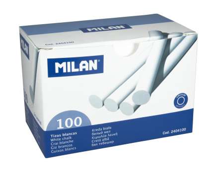 Školní křídy Milan - bílé, 100 ks