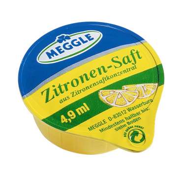 Citrónová šťáva Meggle - porce, 120x 4,9 ml