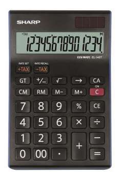 Stolní kalkulačka Sharp EL-145T - 14-míst, černá