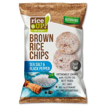 Rýžové chipsy Rice UP! - sůl a pepř, 60 g