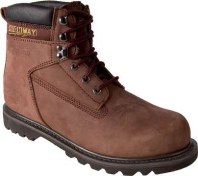 Kožená obuv FARMÁŘKA  HIGH BROWN - vel. 48