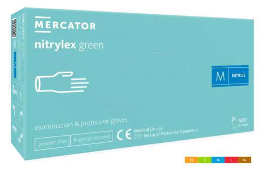 Rukavice Nitrylex green - nepudr., vel. S