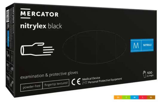 Rukavice Nitrylex black - nepudr., vel. XL