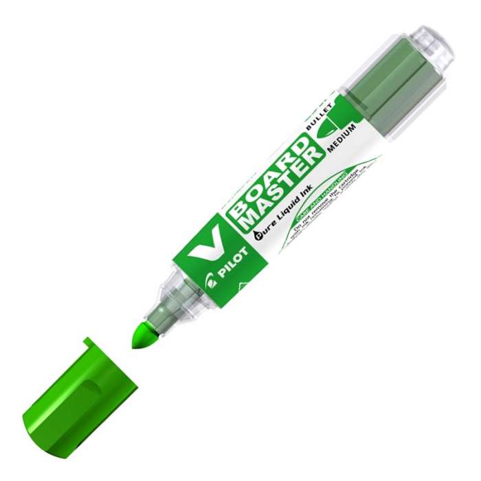 Popisovač Pilot V Board Master - kulatý hrot, zelený