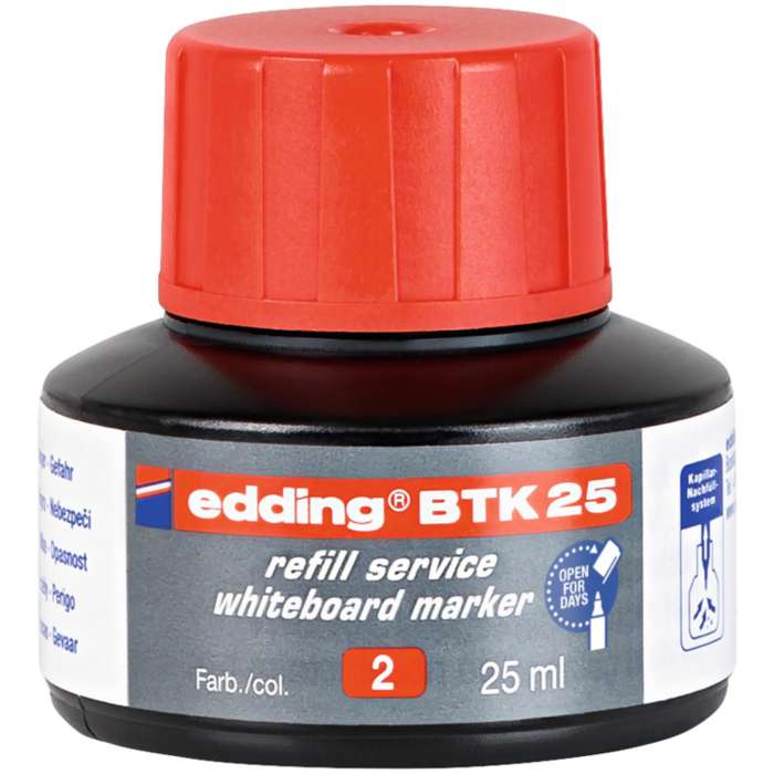 Náhradní inkoust pro popisovač Edding 28/29/360 - BTK25 červený