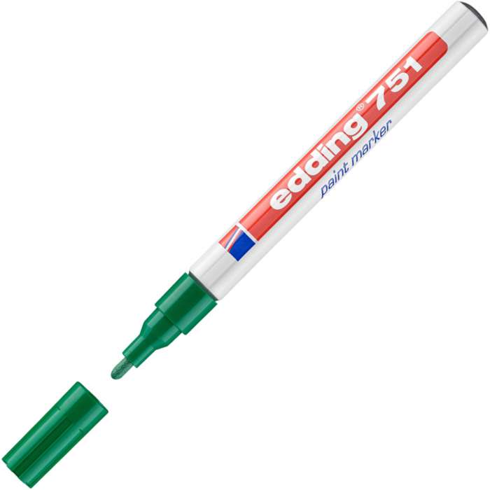 Lakový popisovač Edding 751 - zelený