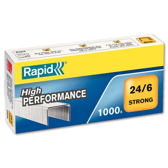 Drátky do sešívačky Rapid Strong - 24/6, 1000 ks