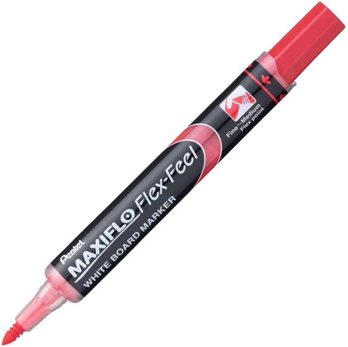 Popisovač na bílé tabule Pentel Maxiflo Flex Feel - flexibilní hrot,