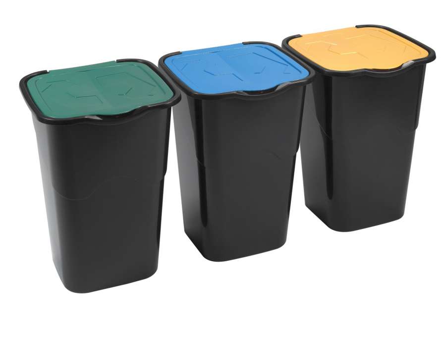 Popelnice na tříděný odpad - 50 l, 3 ks