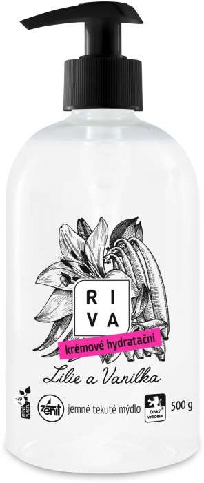 Tekuté mýdlo Riva - lilie a vanilka, 500 g