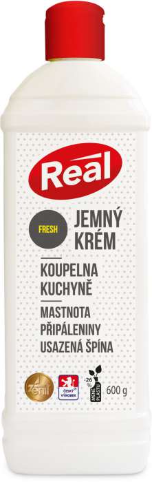 Čisticí krém na koupelny a kuchyně Real - 600 g