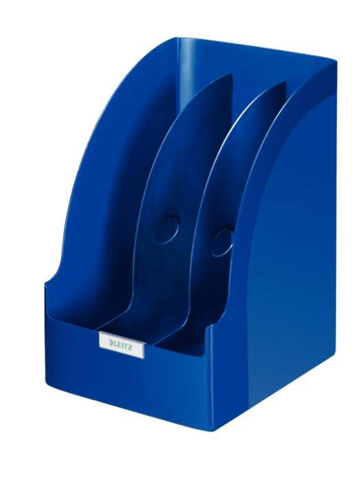 Stojan na časopisy Leitz Jumbo Plus - velkokapacitní, plastový, modrý