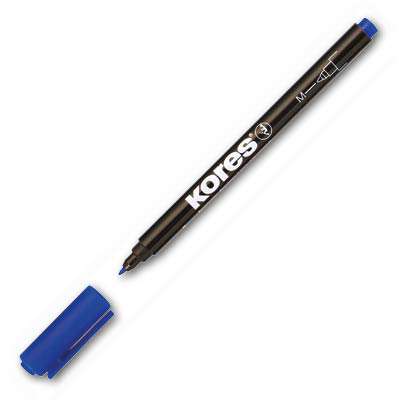 Permanentní popisovač na CD Kores M - modrý