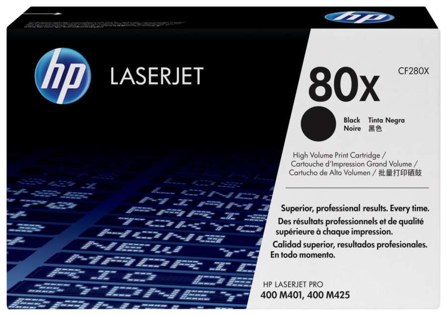 Toner HP CF280X, č. 80X - černý