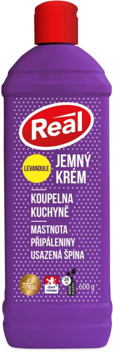 Čisticí krém Real - levandule, 600 g