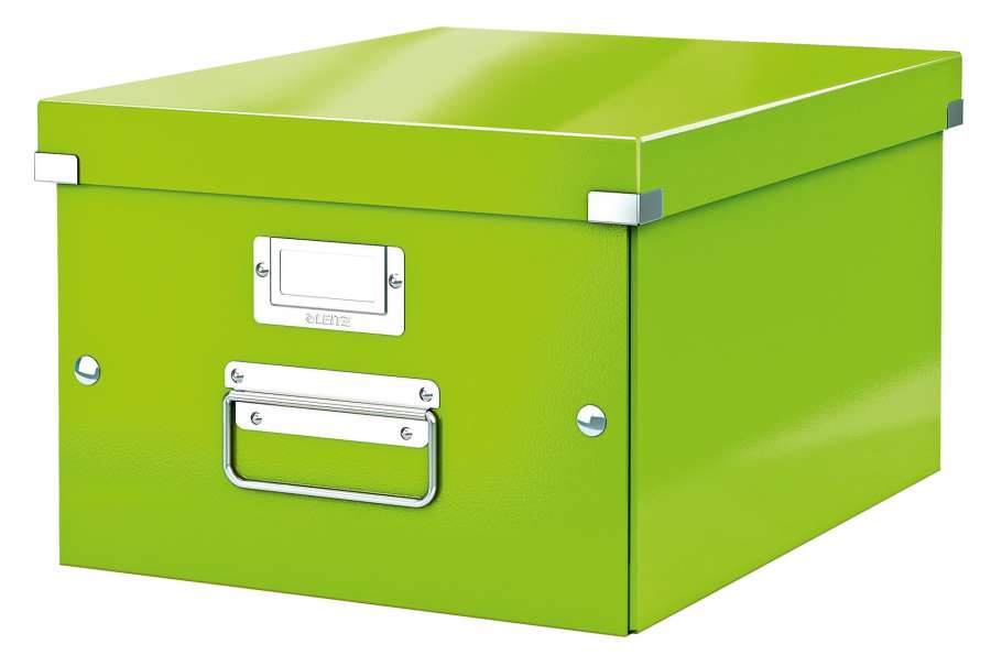 Krabice Click & Store Leitz WOW - A4, zelená