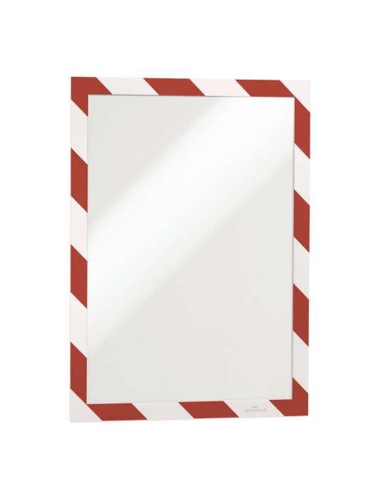 Samolepicí rámeček Duraframe - A4, červenobílý, 2 ks
