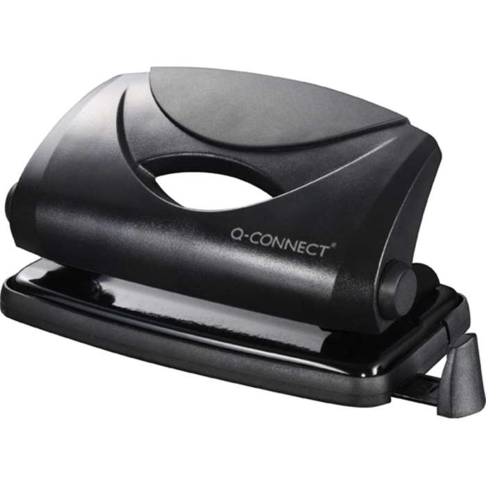 Děrovačka Q-Connect - 10 listů, černá