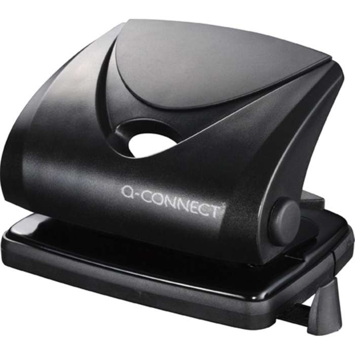 Děrovačka Q-Connect - 20 listů, černá