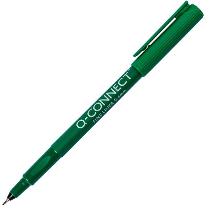 Liner Q-Connect - 0,4 mm, zelený