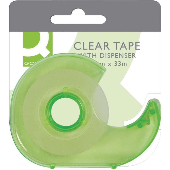 Lepicí páska Q-Connect - 19 mm x 33 m, s odvíječem