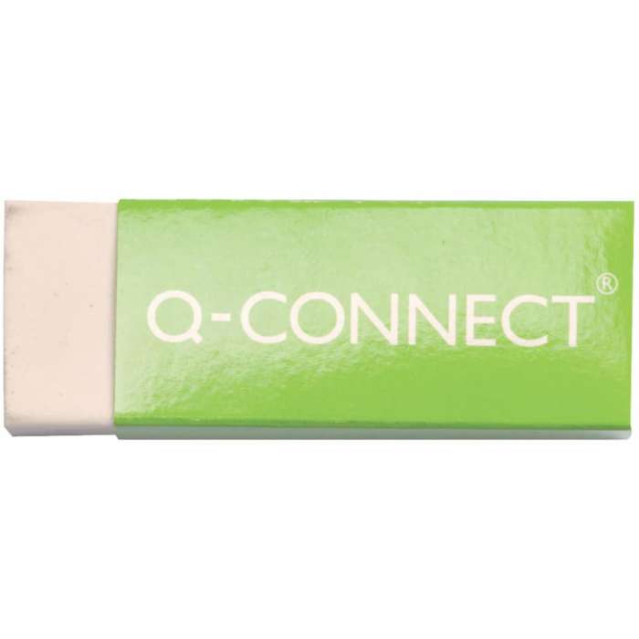 Pryž Q-Connect - bílá, 60,0 x 22,0 x 11,0 mm