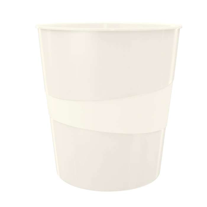 Odpadkový koš Leitz WOW, plastový, 15 l, bílý